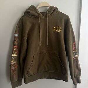 RVCA Olive Green Men's Hoodie